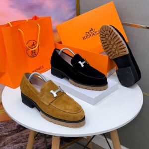 MENS Hermes suede shoes